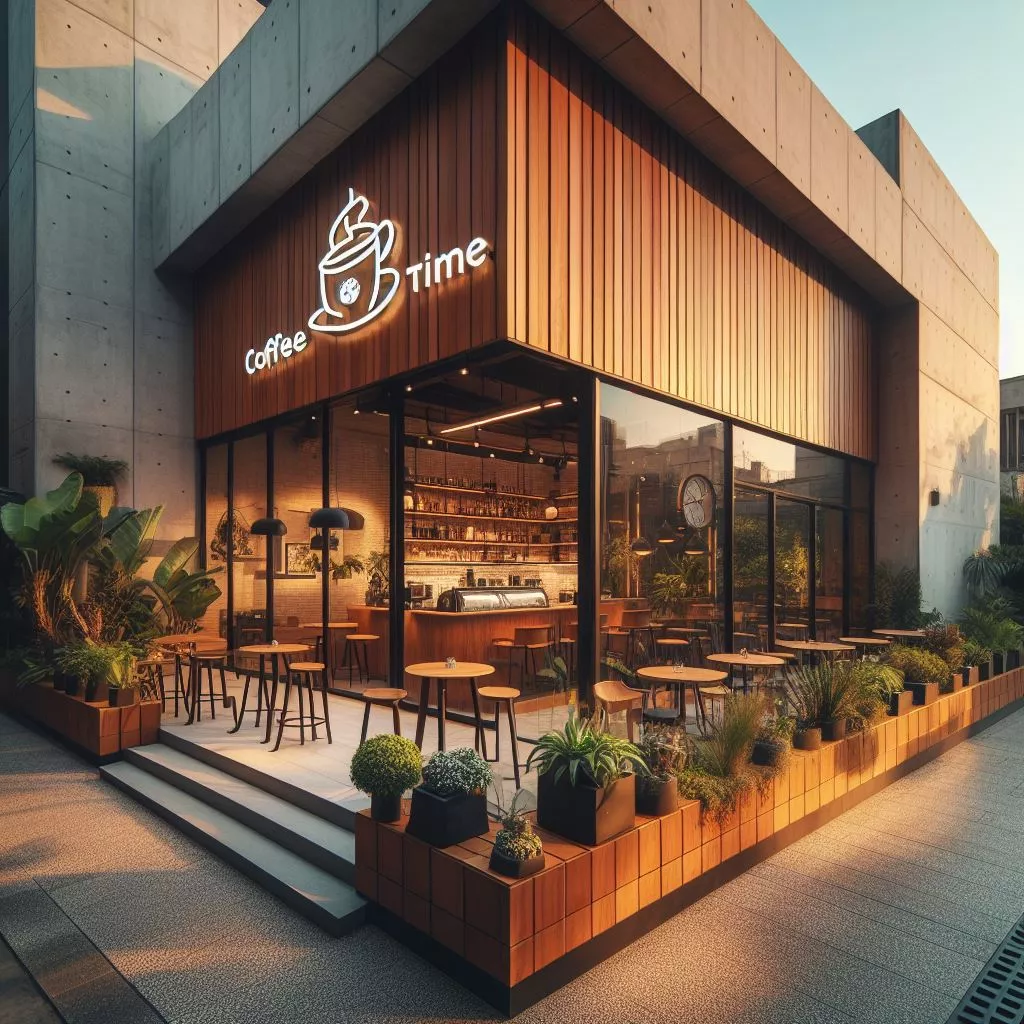 تصميم كوفي شوب خارجي